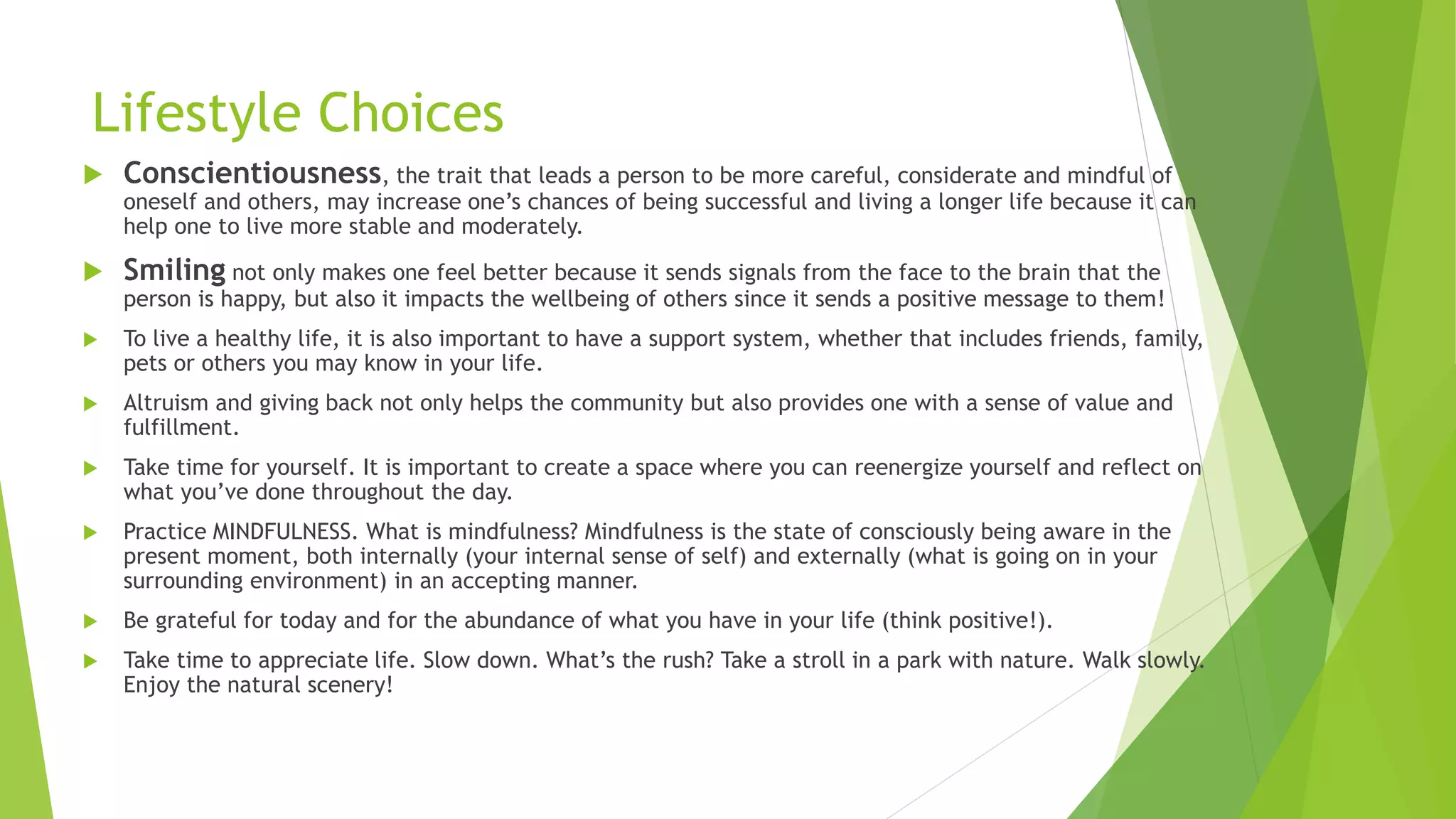 How to live a healthy lifestyle | PPT