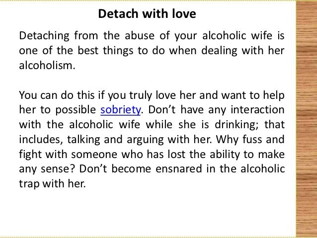 alcoholic detach