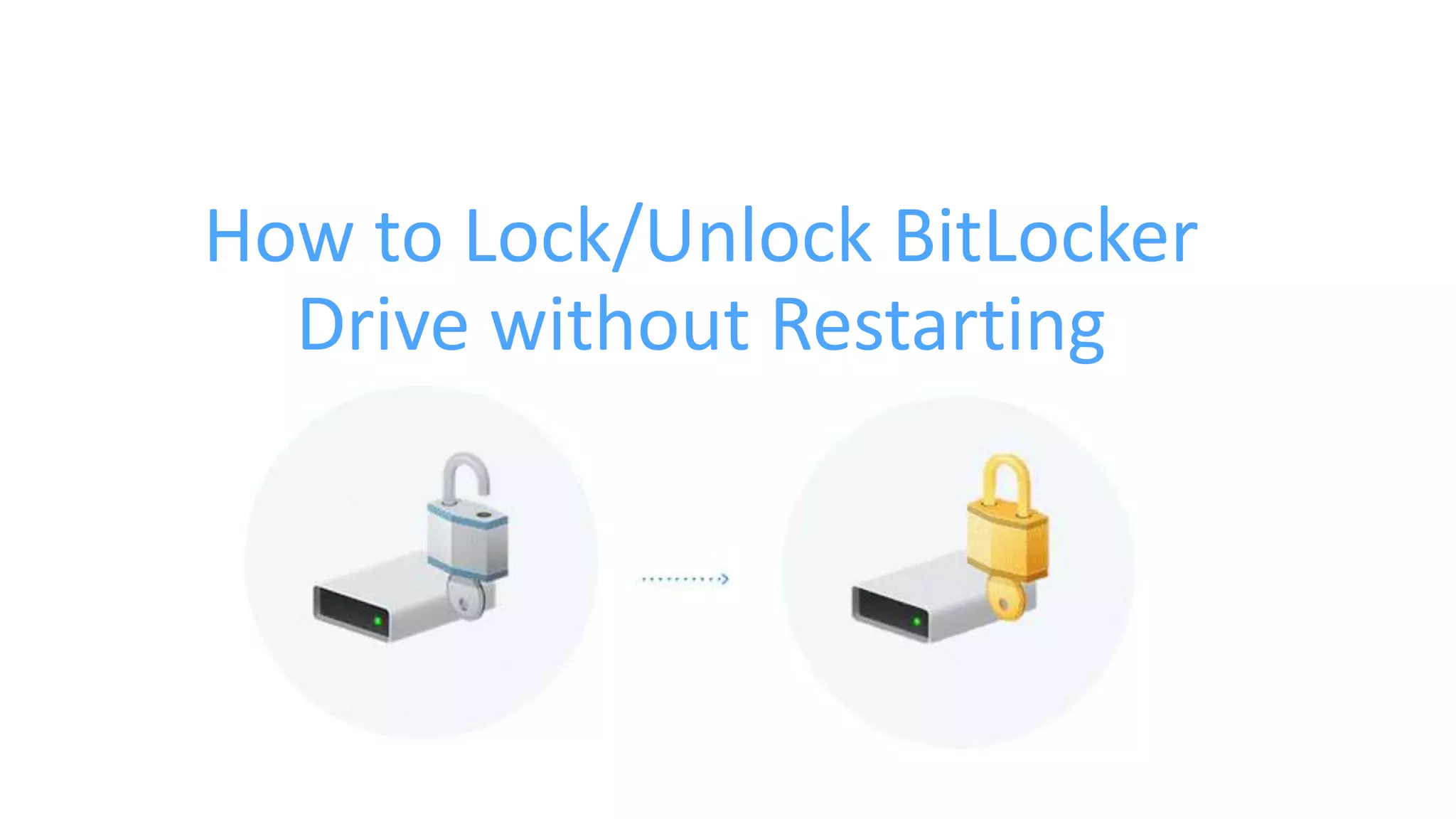 How to Lock/Unlock BitLocker Drive without Restarting Windows 10 PPT