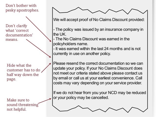 6 We Will Accept Proof Of No Claims Discount 6 We Will Accept Proof Of No Claims Discount