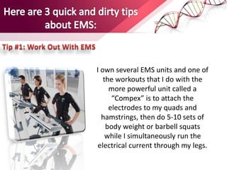 Lose weight with EMS training - Here is how it works