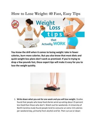 Easy ways to lose weight exercise hotsell