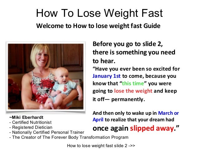 how to lose weight fast 9 full