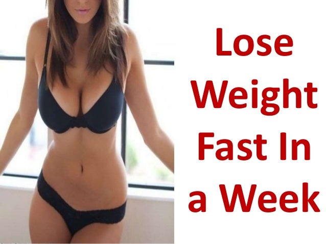 how to lose weight fast in 1 week at home