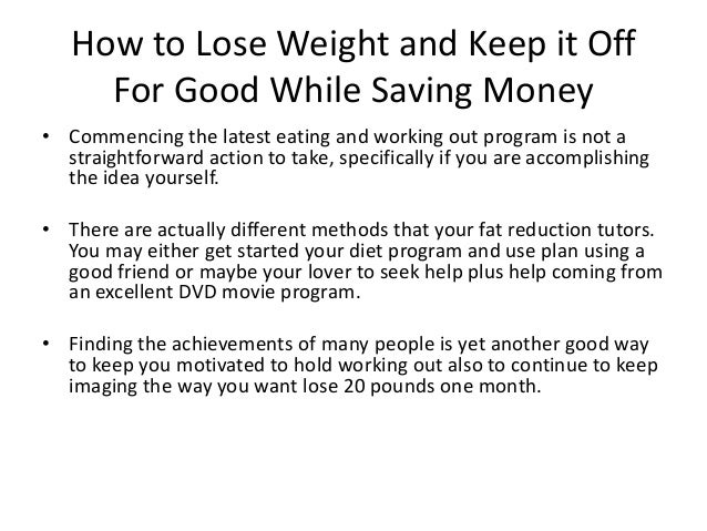 how to lose weight in a month at home