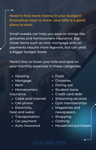 How to Lower Your Bills 43 Ways to Save.pdf - How To Get Optimum To Lower Your Bill