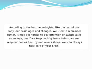How to maintain a Healthy Brain - AMRI Hospitals