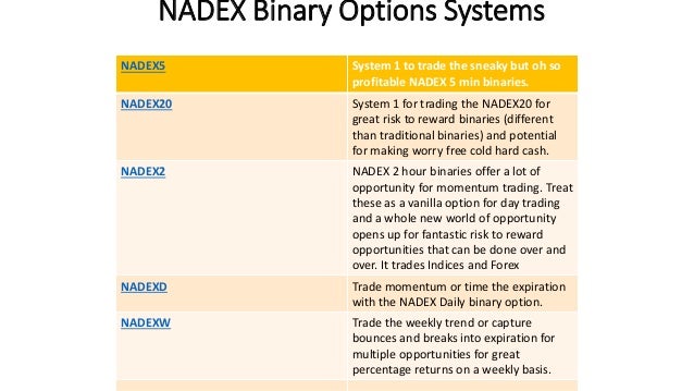Binary options one trade a day