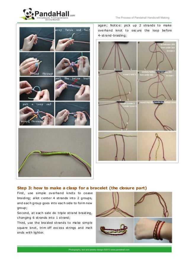 How to make 3 string bracelets