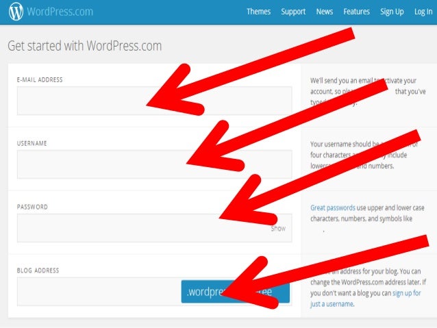 how to create a blog site