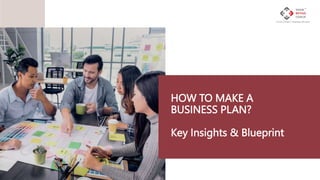 HOW TO MAKE A
BUSINESS PLAN?
Key Insights & Blueprint
 
