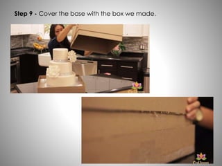 Step 9 - Cover the base with the box we made.
 