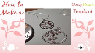 How to Make a Cherry Blossom Pendant DIY Jewelry Making Tutorial