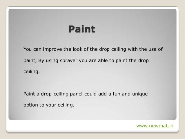 How To Make A Dropped Ceiling Look Better