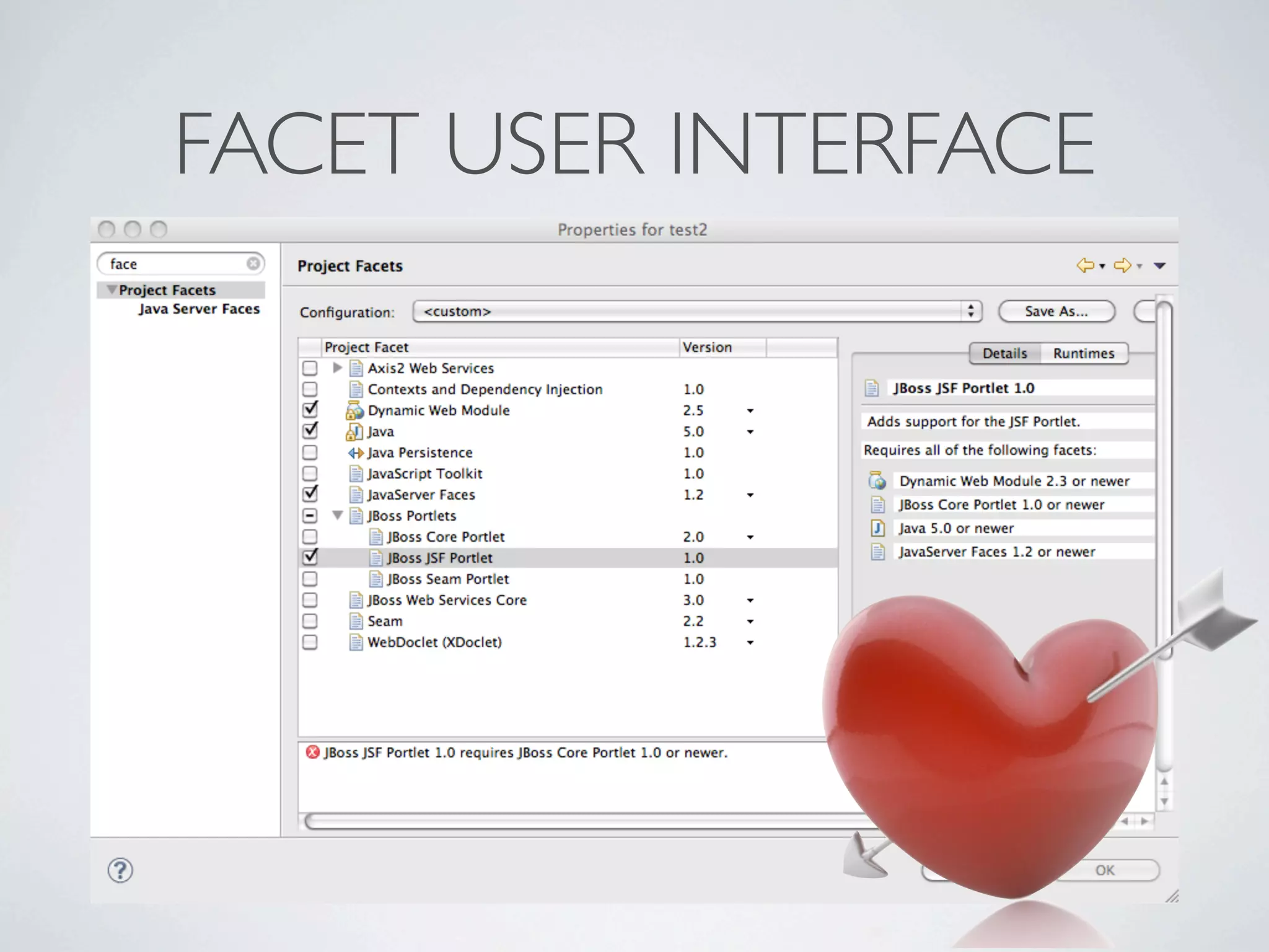 FACET USER INTERFACE
 