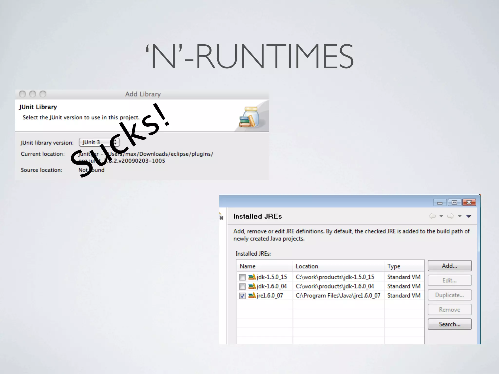‘N’-RUNTIMES
        s !
  c k
Su
 