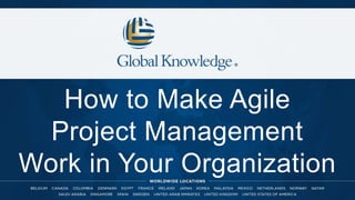 How to Make Agile
Project Management
Work in Your Organization
 