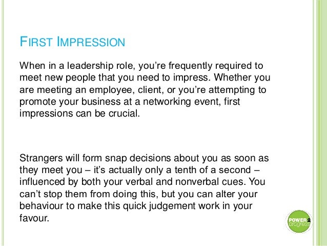 How Do I Make A Good First Impression How to make a good first impression