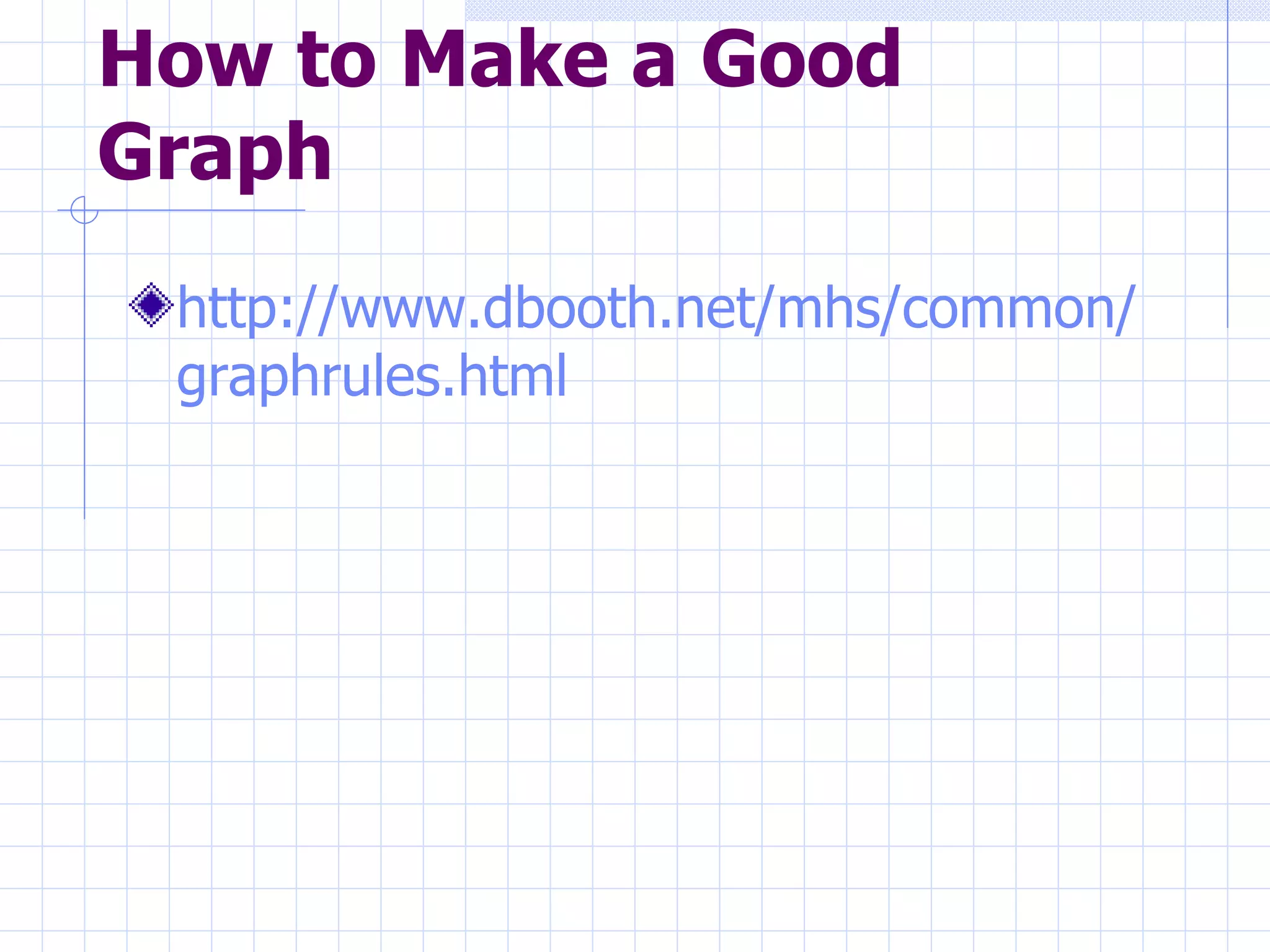 How to Make a Good Graph http://www. dbooth .net/ mhs /common/ graphrules .html 