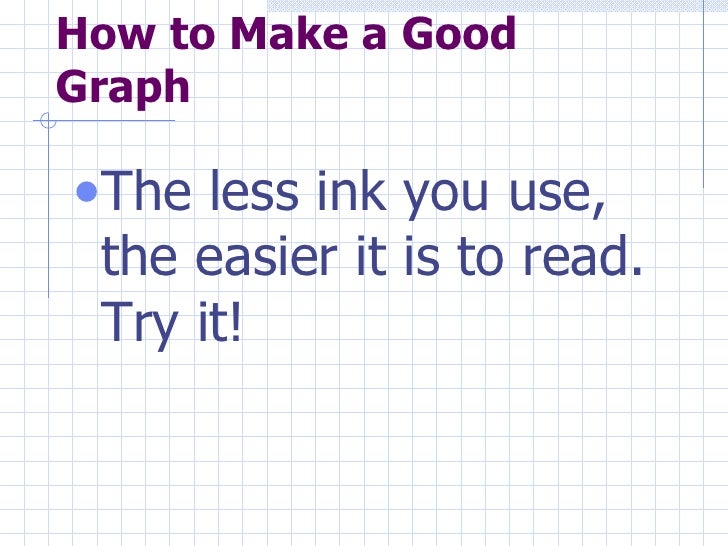 How To Make A Good Graph