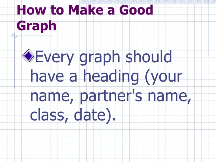 How to make a good graph