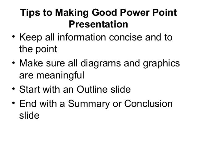 making a power point