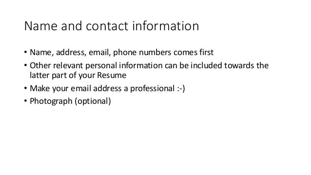 resume how to make