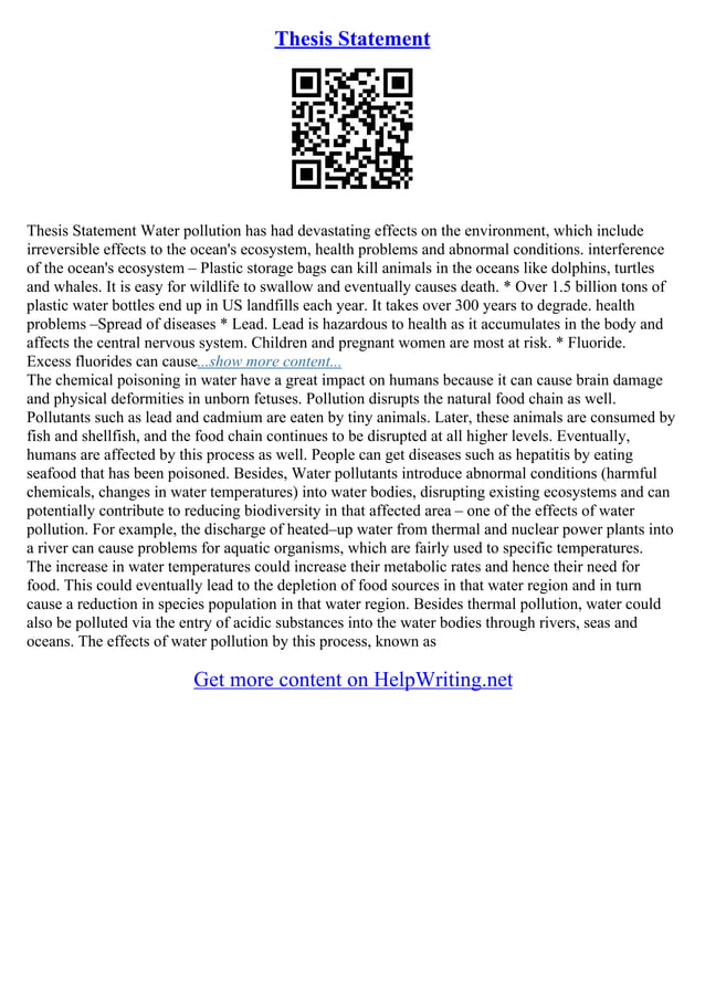 How To Make A Good Thesis Statement For An Essay | PDF