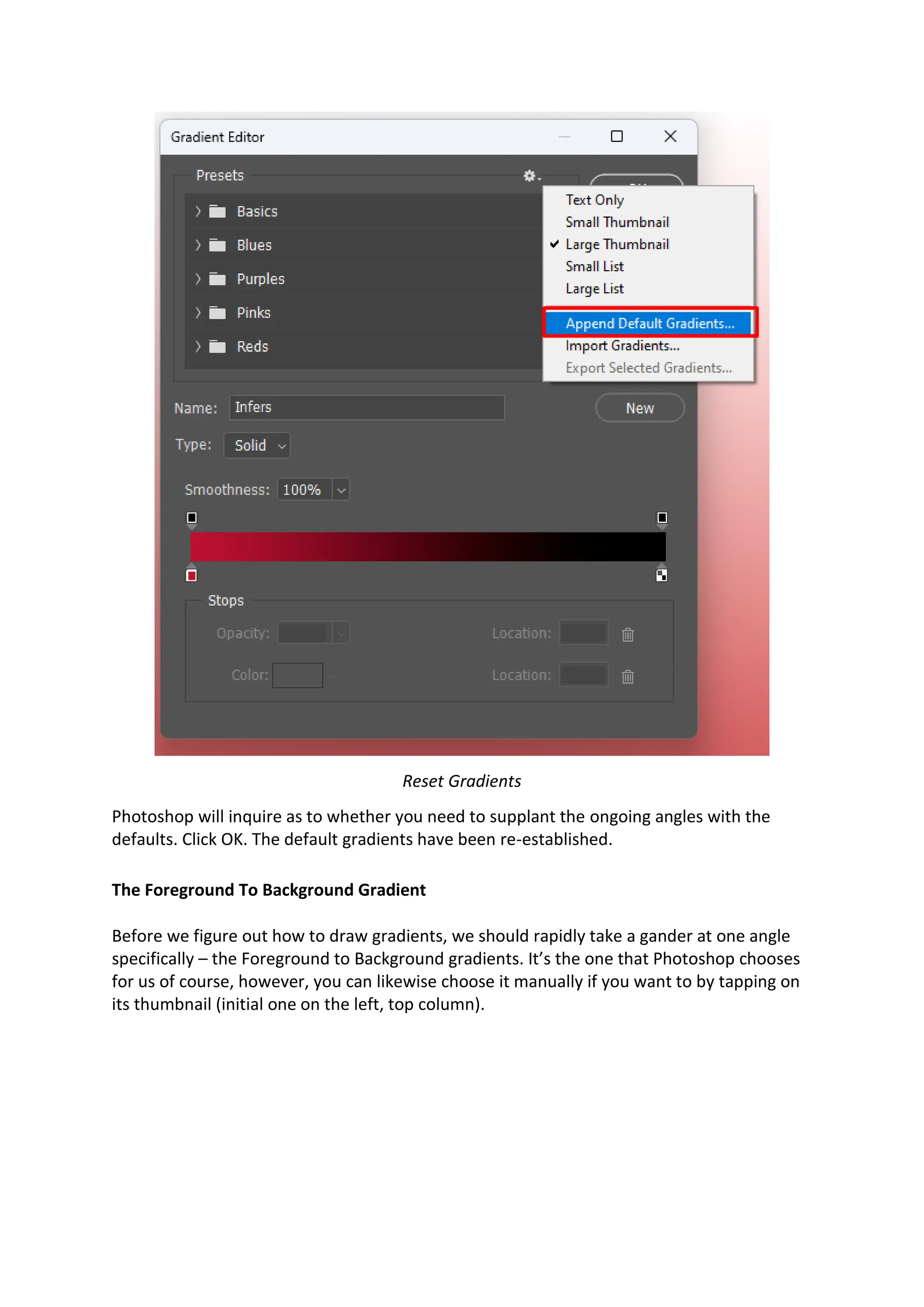 How to Make a Gradient in Photoshop | PDF