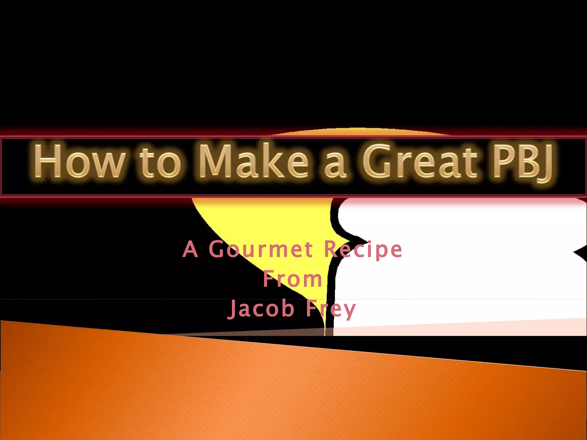 A Gourmet Recipe From Jacob Frey