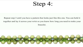 How To Make Green Beads Bracelet 