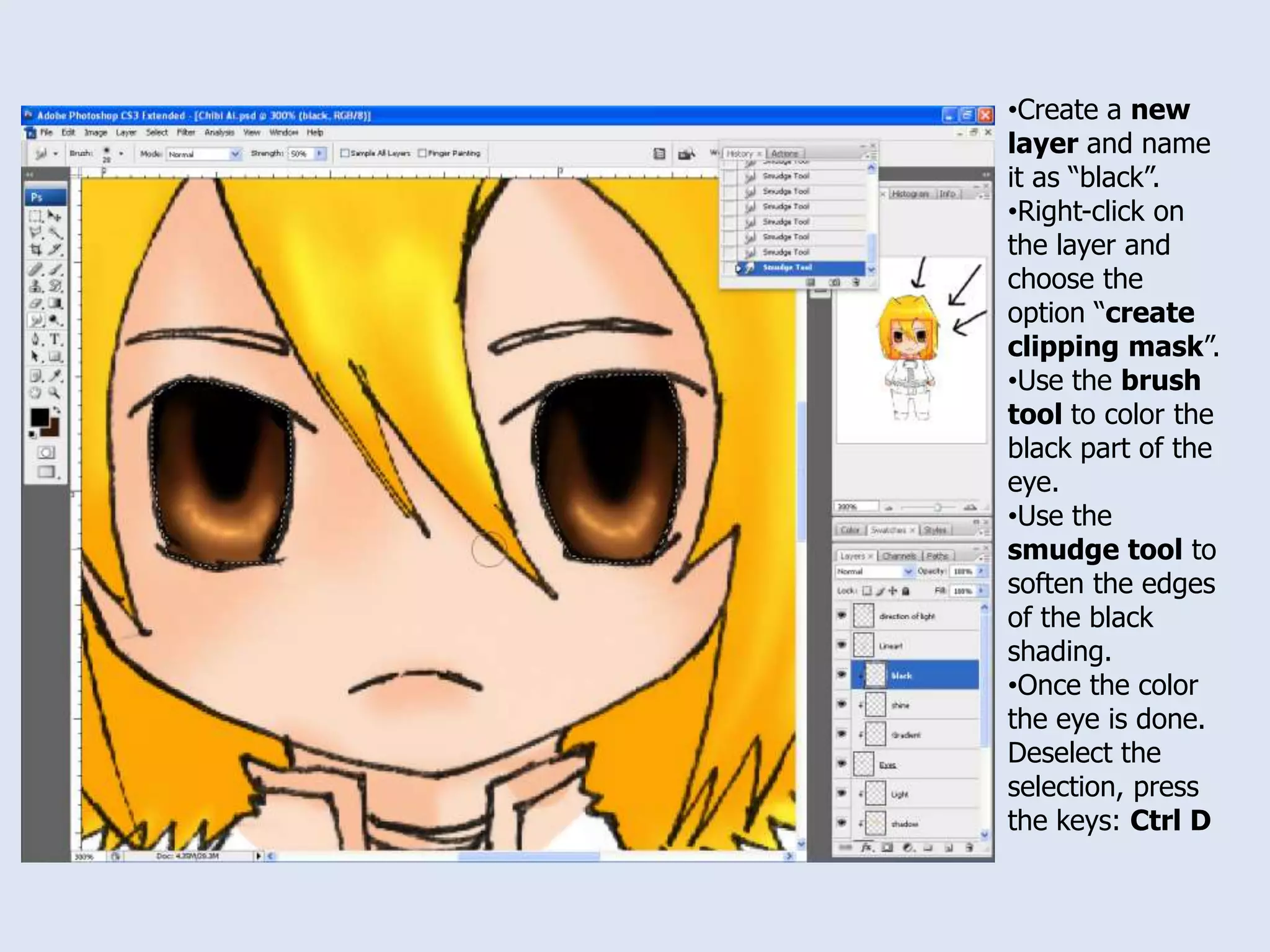 Now select inverse. Press the keys: Shift Ctrl I. Now the selection should differ.