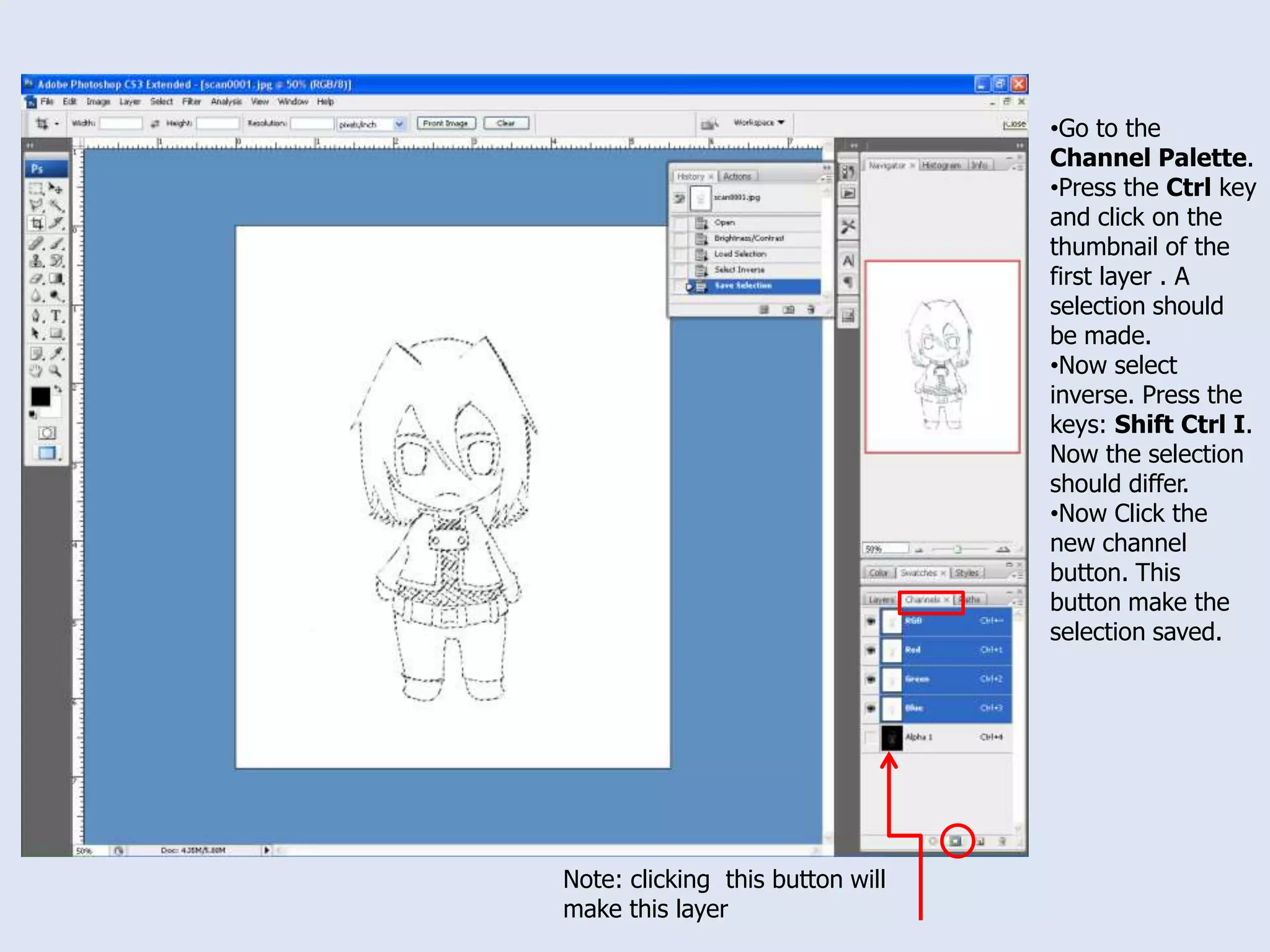 Rectangular marquee tool