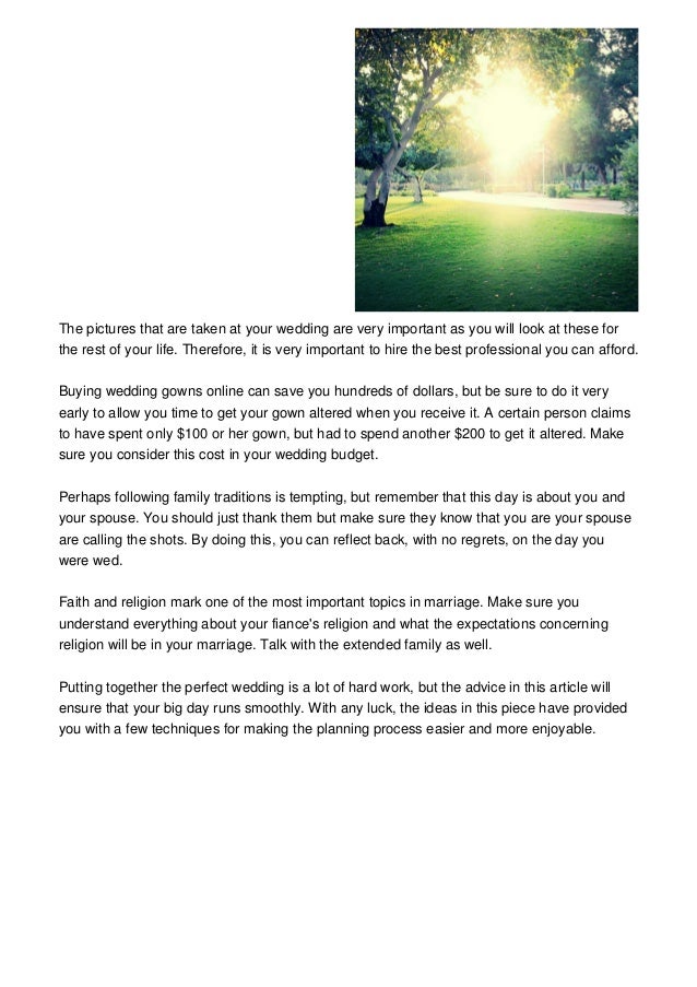How To Make A List For Your Wedding Reception
