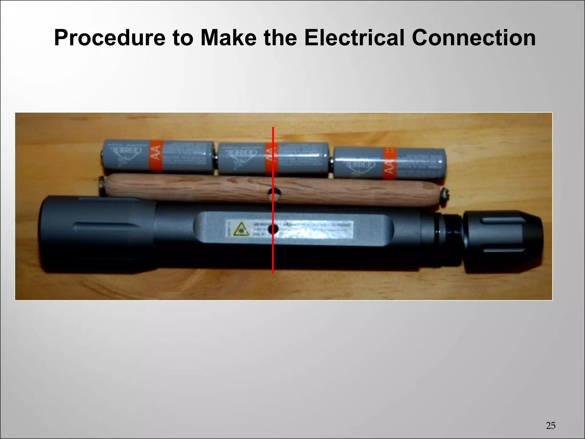 Procedure to Make the Electrical Connection




                                              25
 