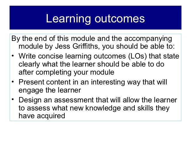 How to make an e learning module
