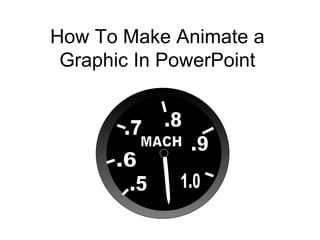 How To Make Animate a Graphic In PowerPoint .5 .6 .7 .8 .9 1.0 MACH 