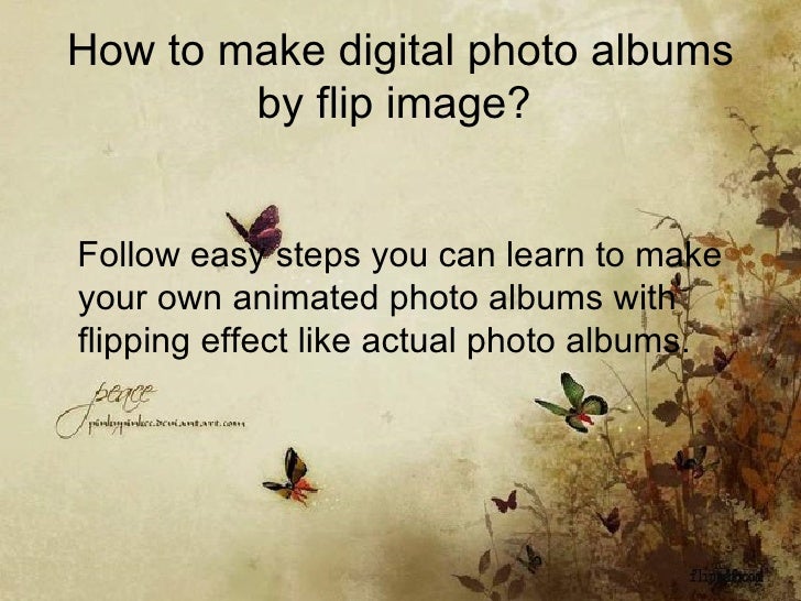 How to make animated flipping digital photo album