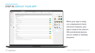 How to Make an Inventory App | No Code App Development | PDF