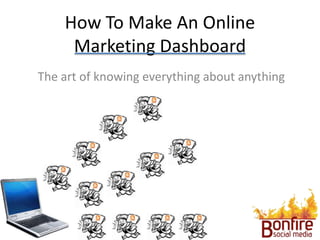 How To Make An Online
     Marketing Dashboard
The art of knowing everything about anything
 