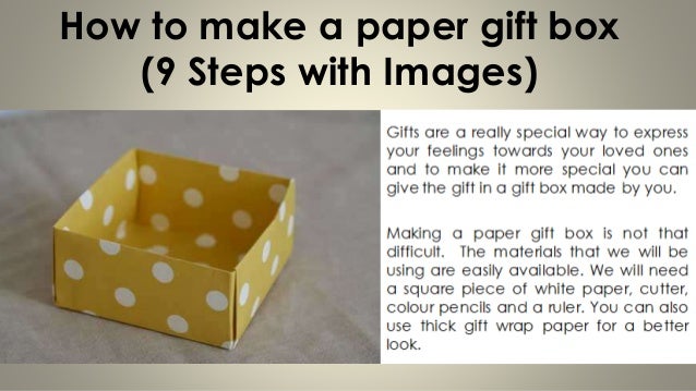 make a paper box