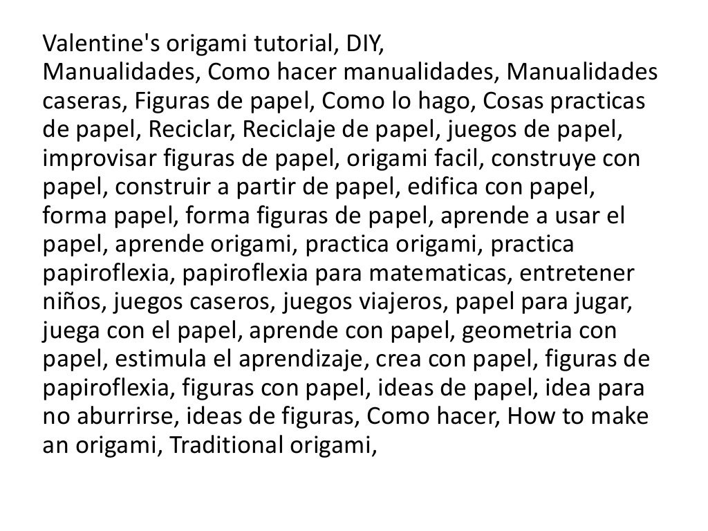 How to make a paper kiss - Cómo hacer un beso de papel