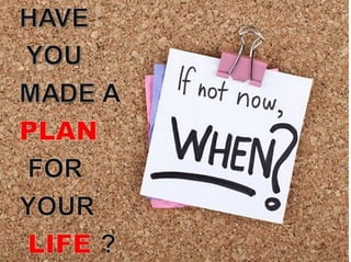 How to make a personal plan that really works: Practical approach