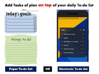 How to make a personal plan that really works: Practical approach