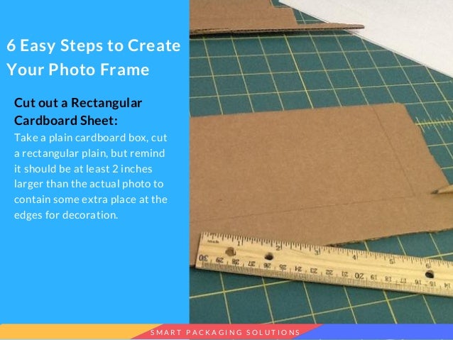 how to make photo frame from cardboard