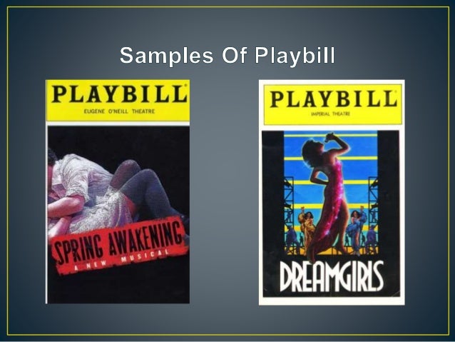 how to make a playbill how to make a play bill