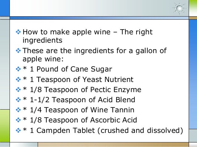 applewine recipe applewine recipe