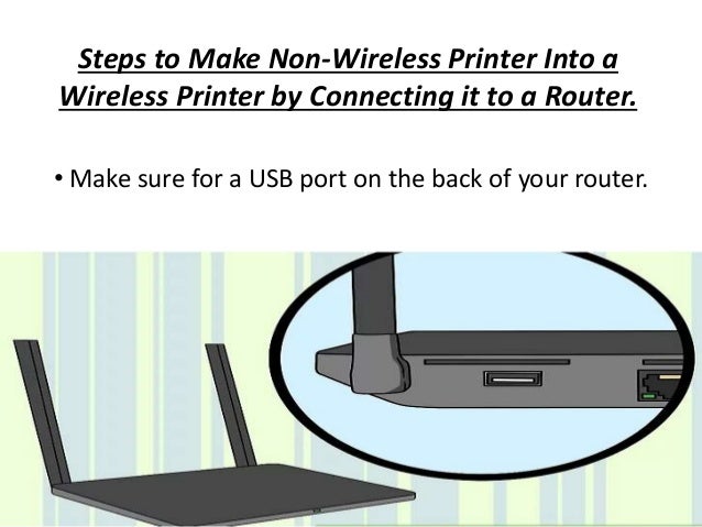 how to make printer wireless