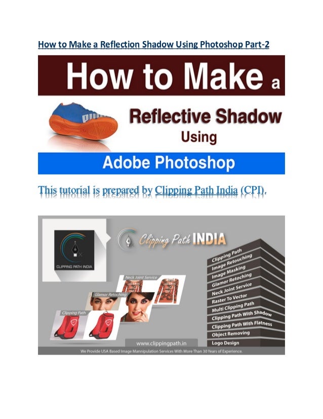 How to make a reflection shadow using part2