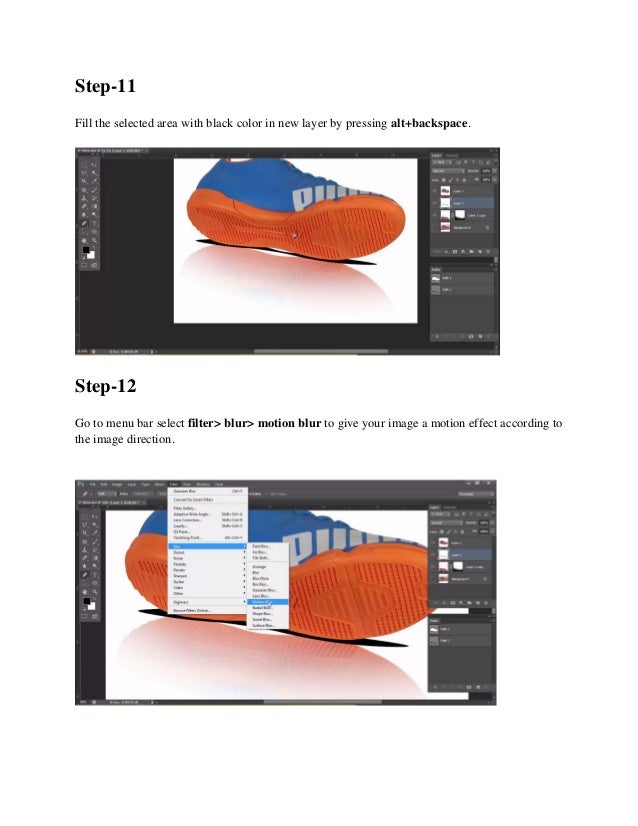 How to make a reflection shadow using part2